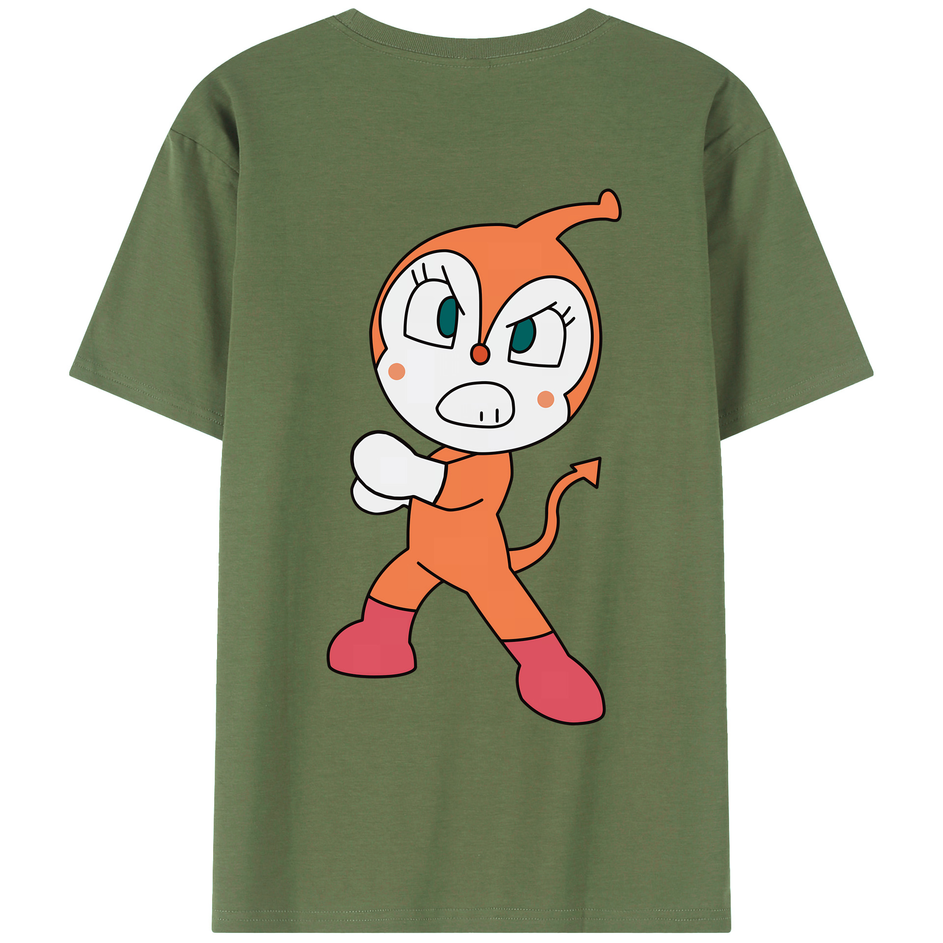 （画像用） アンパンマン Anpanman 綿100％ メンズ半袖Tシャツ（バックプリント） 通気性